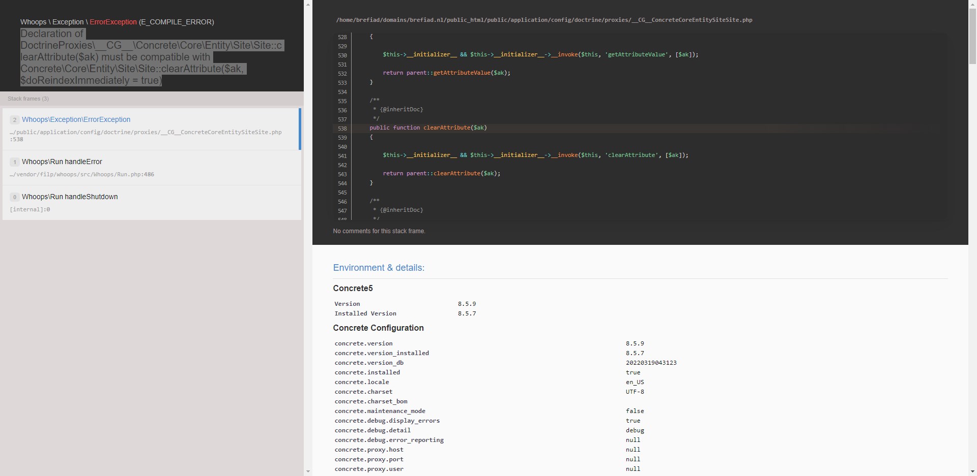 PHP 7 - Error Handling